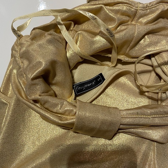 Golden strapless top S - Picture 5 of 5